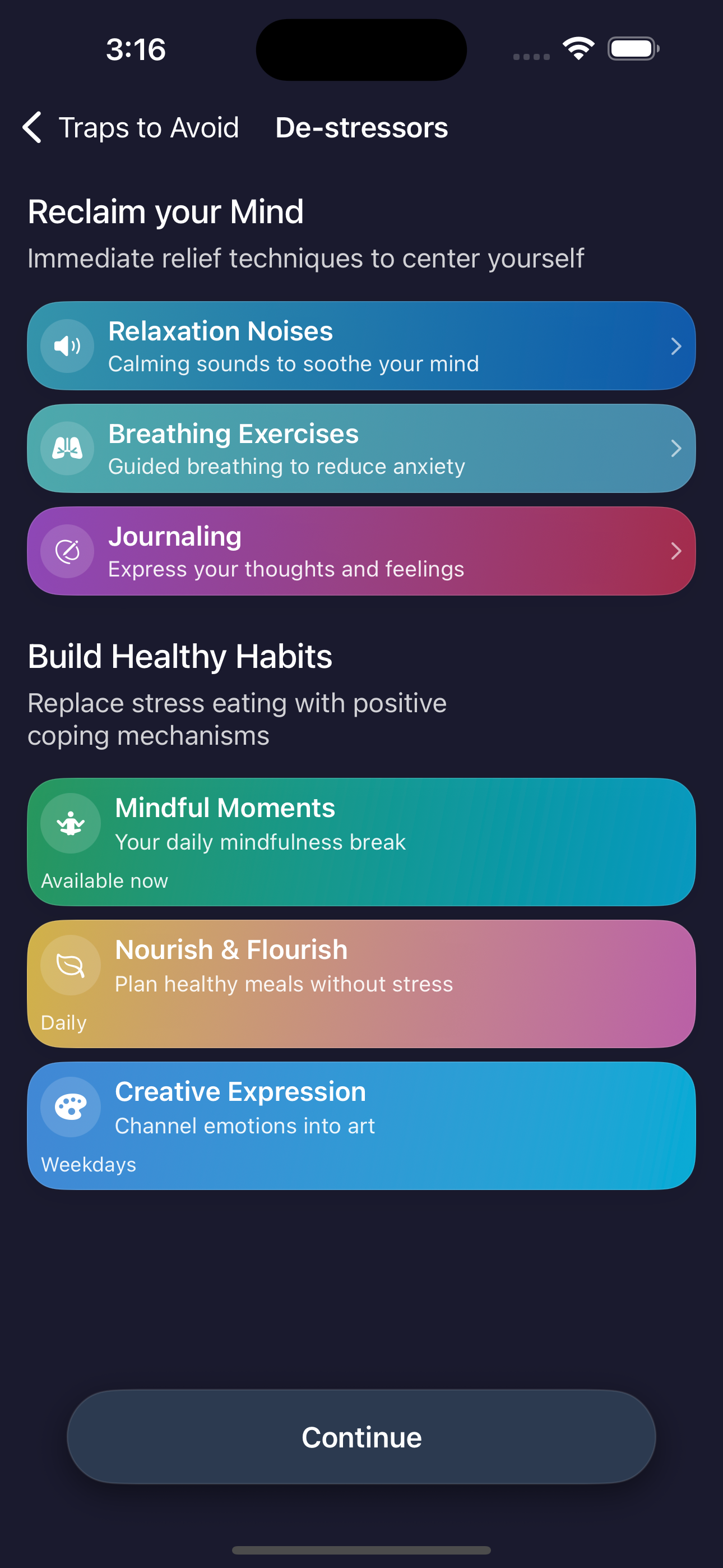 Stress Management Tools screenshot