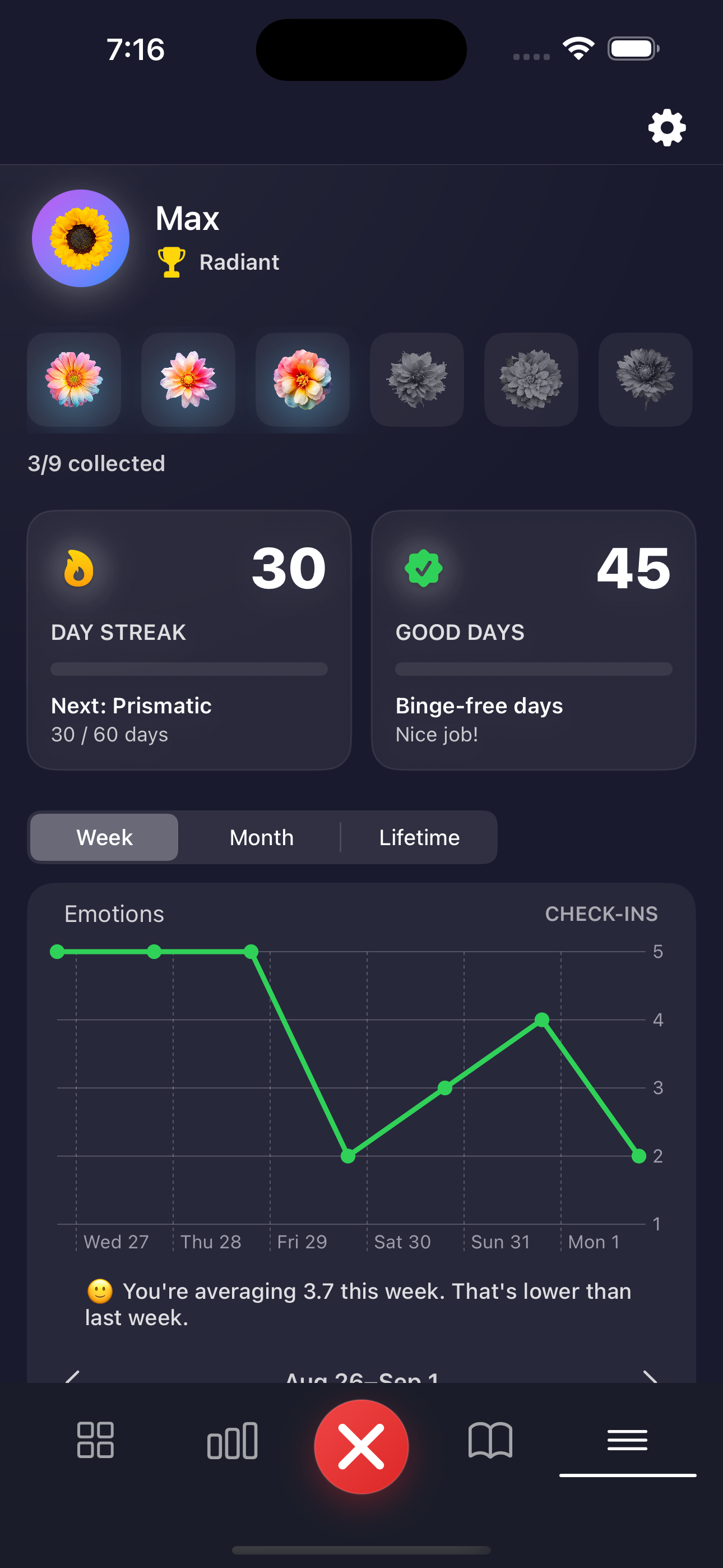 Personal Progress Tracker screenshot